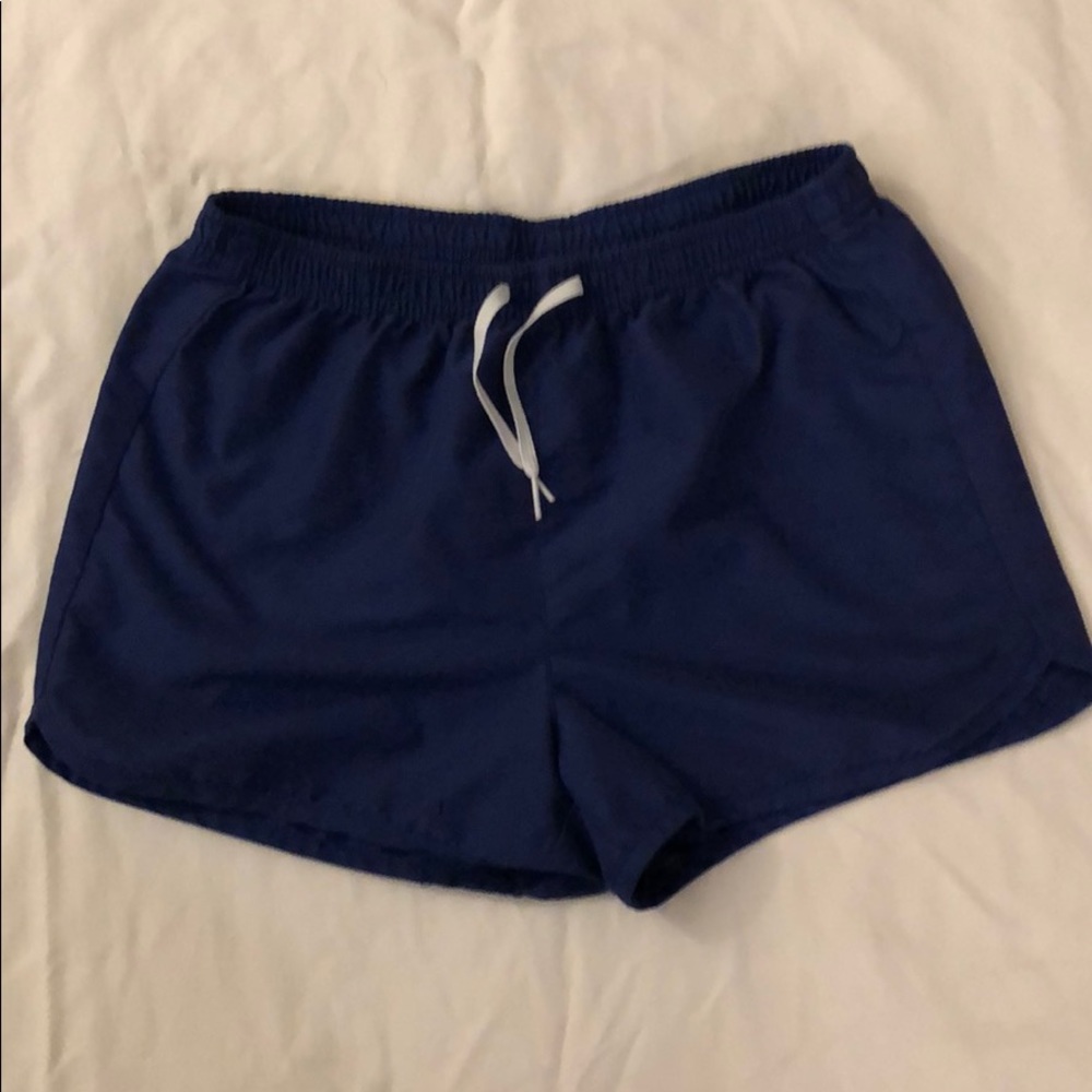 Navy blue swim shorts